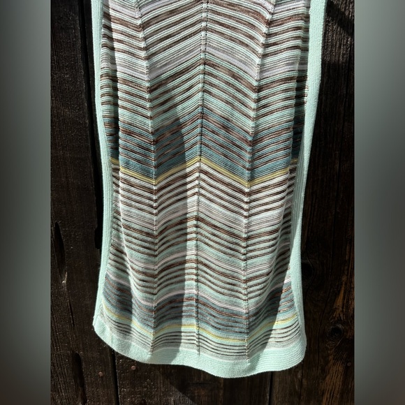 Nic + Zoe Blue Green Crochet Knit Beachy Tank Top - Picture 6 of 9